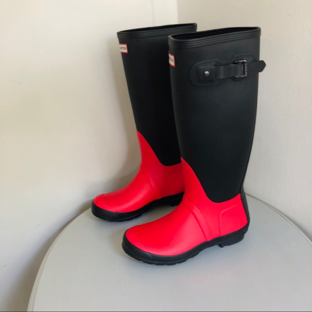 Hunter Original Ribbed Tall Boots - Picture 7 of 8